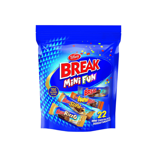 Tiffany Break, Mini Fun, Crunchy Wafer Fingers in Creamy Milk Chocolate Mix, 316g